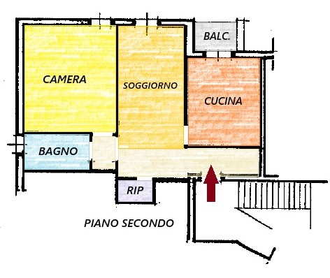 Planimetria Via Pescetti 6 JPG - COLOR