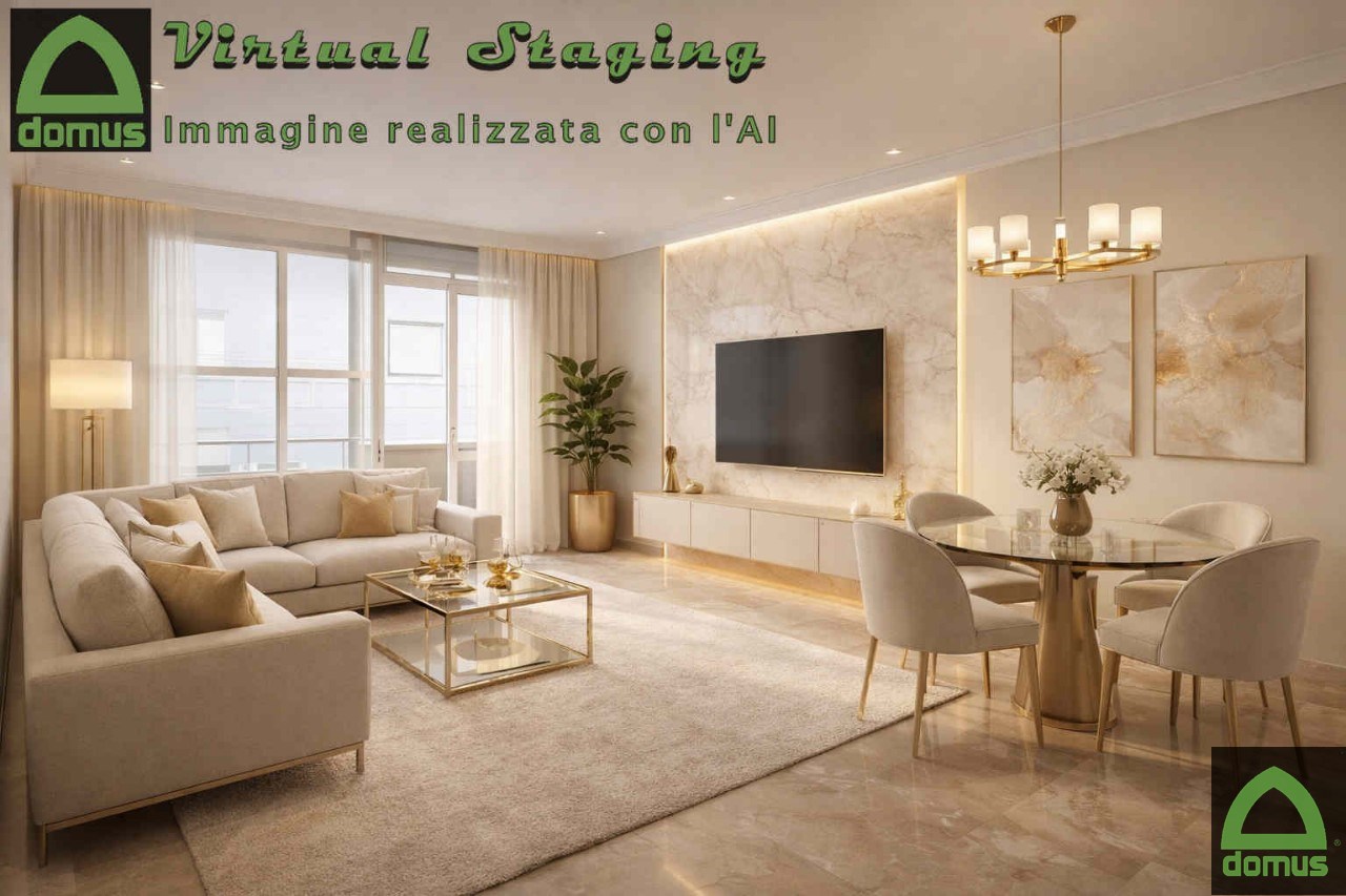 Living elegante in un appartamento moderno